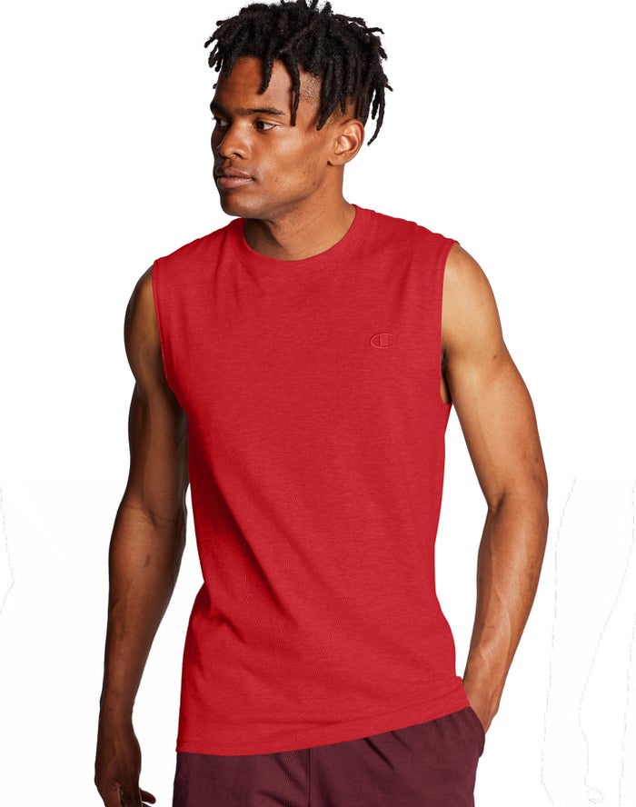 Champion Tanktop Heren - Rood - Classic Jersey ( 942075-KBR )